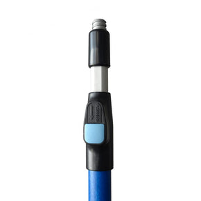 One Button Poles are push-button telescopic extension poles with fiberglass handles. The One Button Pole can reach the metal on a ceiling at a height of 13'/3.9m (plus body height) while standing on the floor. Hang signs, banners and decor without the use of a ladder using Clik-Clik's Magnetic Hanging System.