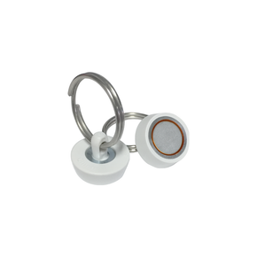 Round ClikMagnets #20 - powerful neodymium magnets that attach to the metal on most suspended ceilings and industrial ceilings. They are used to hang signs, banners and decorations. Hang signs, banners and decor without the use of a ladder using Clik-Clik's Magnetic Hanging System.
